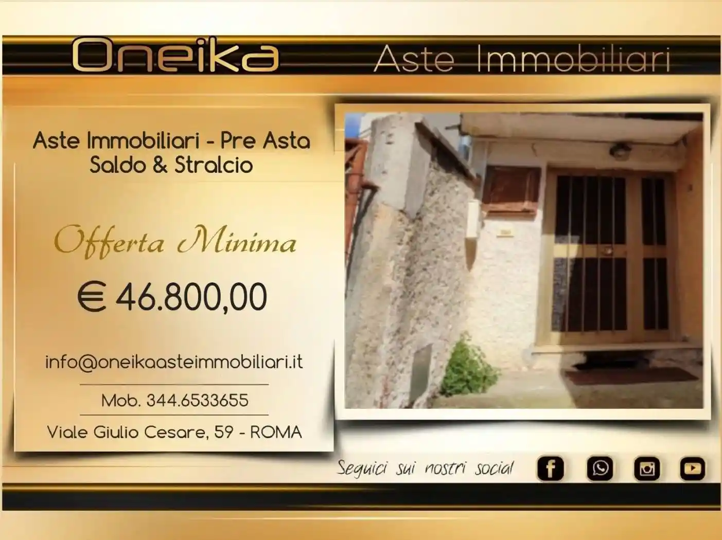 Casa indipendente in asta a Pescosolido