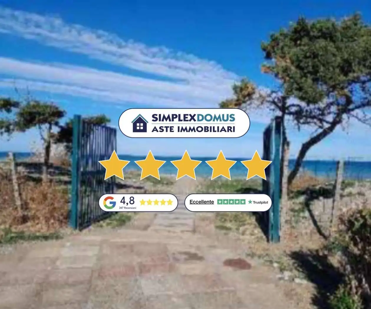 Villa in asta a Campofelice di Roccella