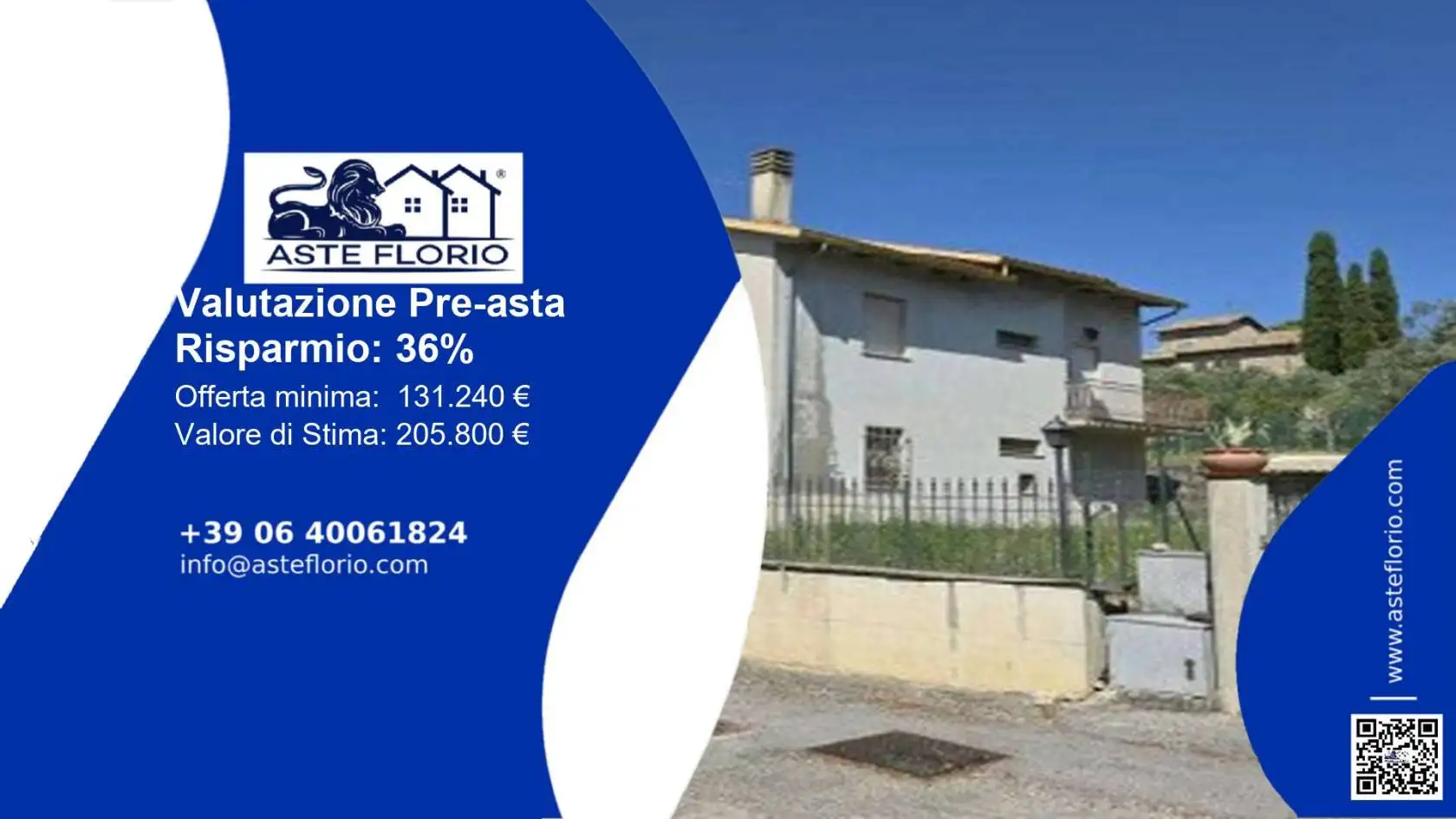 Villa in asta a Castel Ritaldi