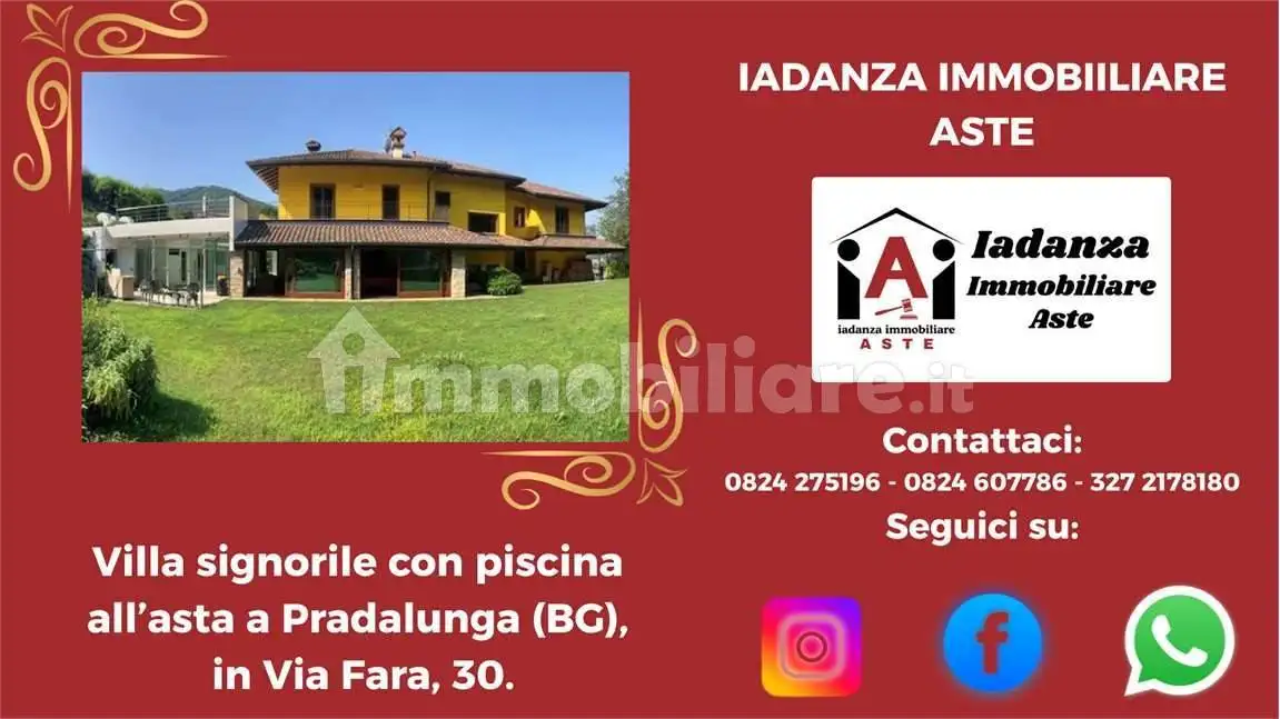 Villa in asta a Pradalunga