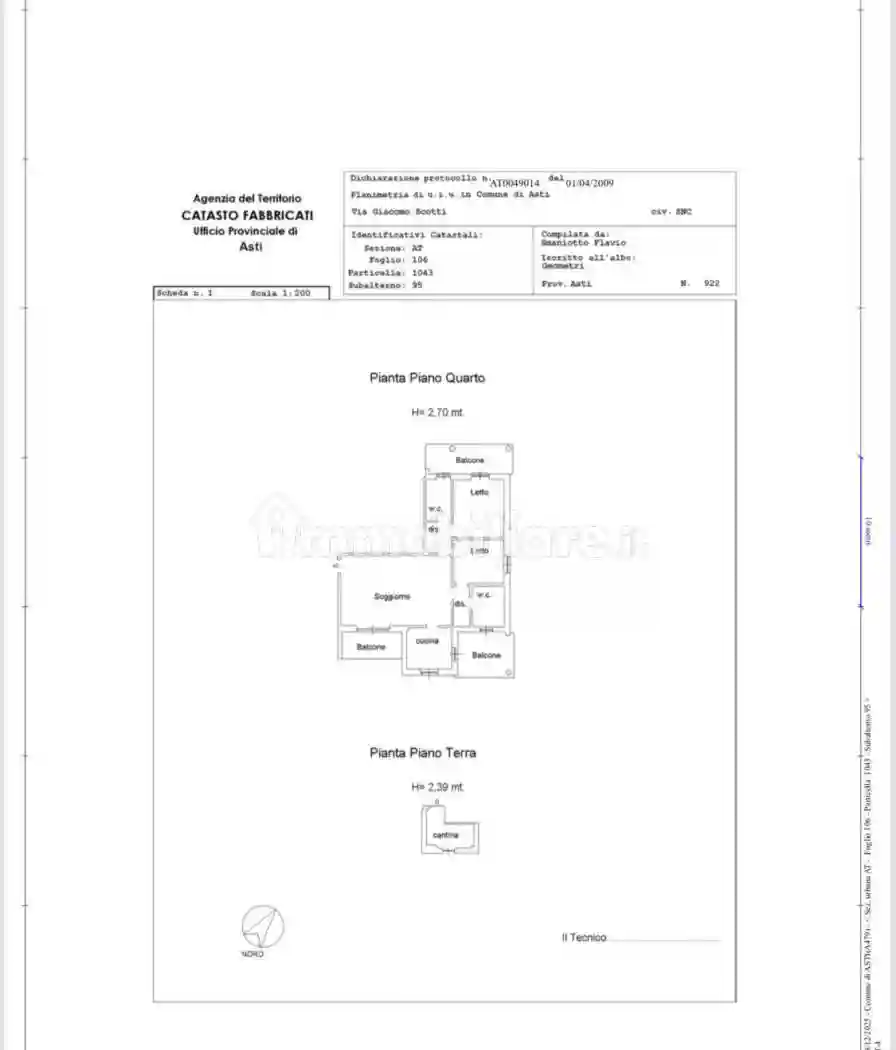 Trilocale via Giacomo Scotti, Corso Savona - Trincere, Asti - foto 3