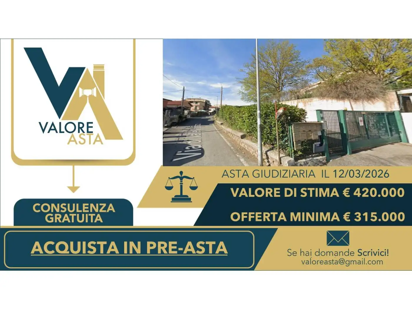 Appartamento in asta a Roma