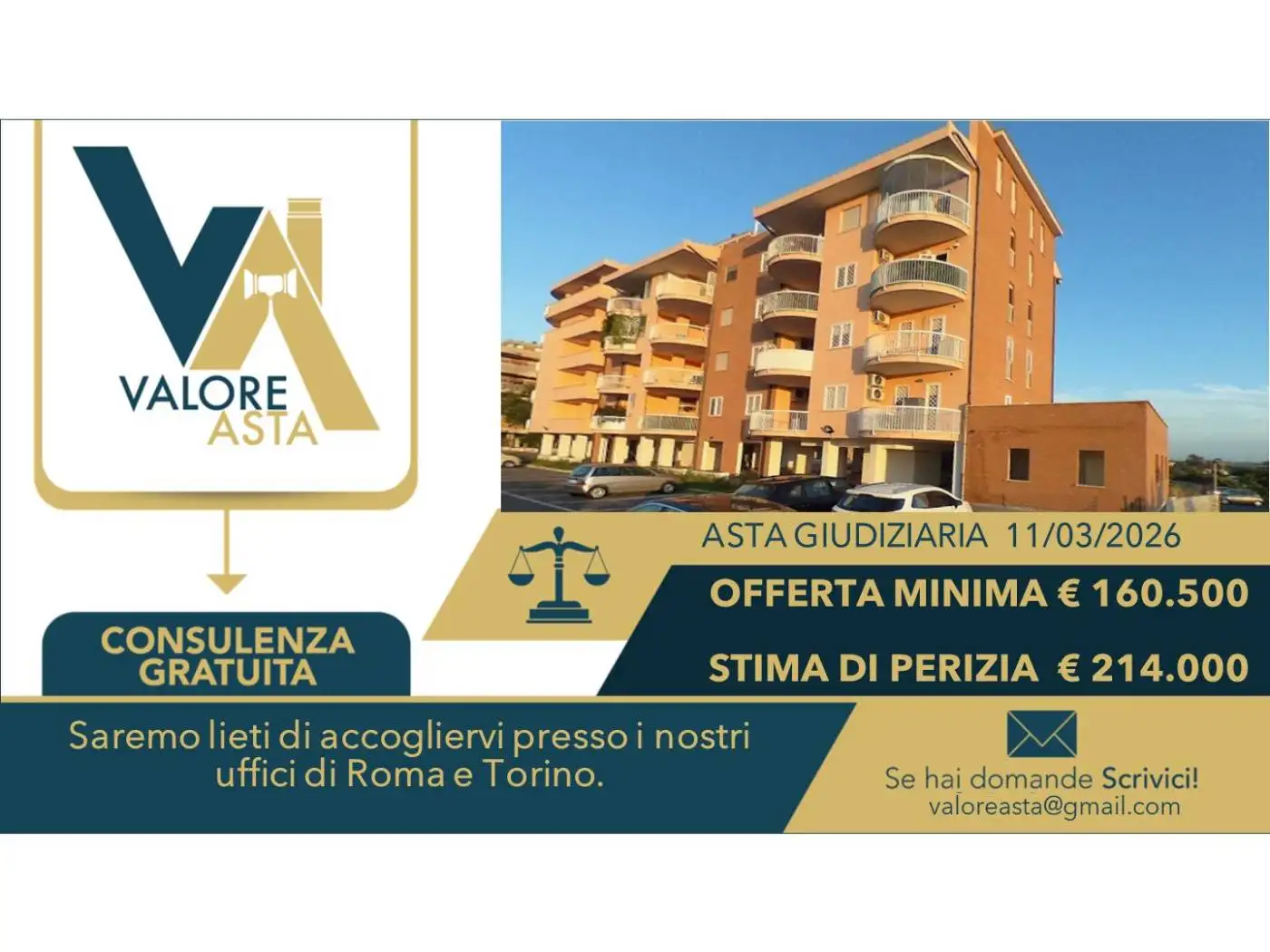 Appartamento in asta a Roma