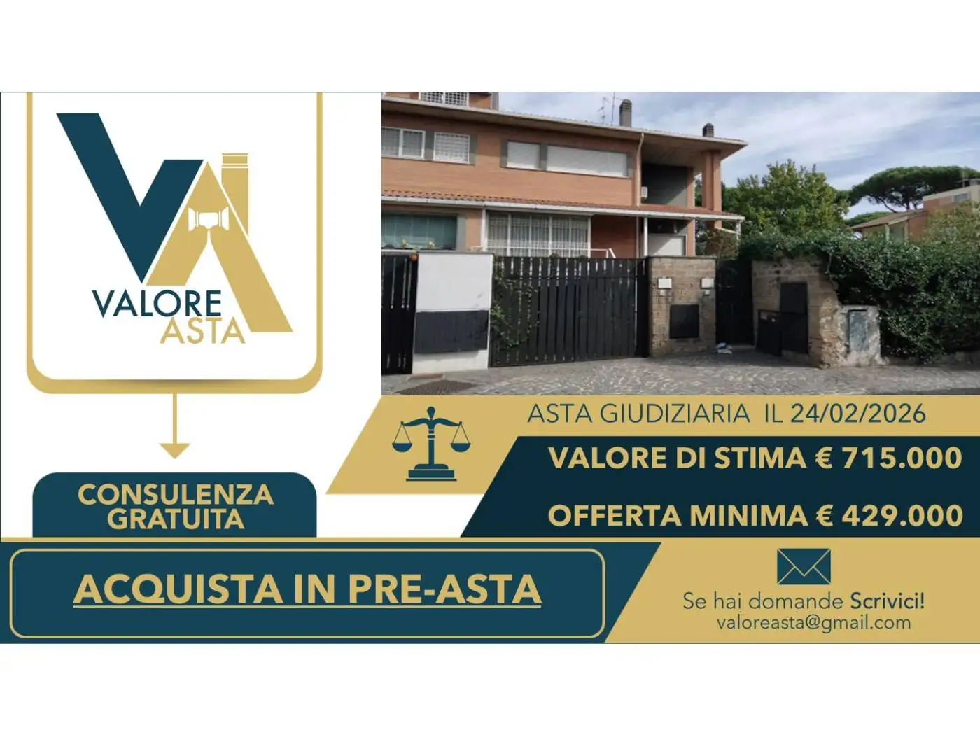 Appartamento in asta a Roma