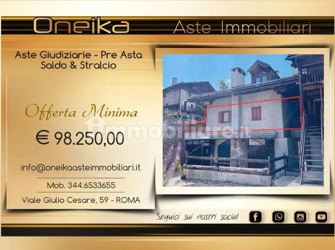 Appartamento in asta a Cesana Torinese