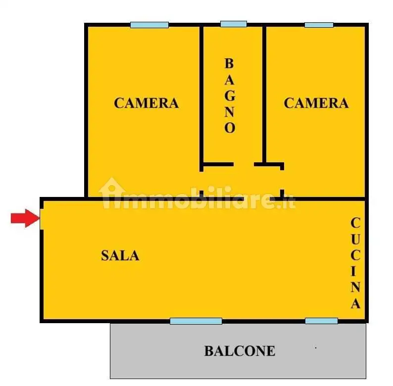 Trilocale APP.TO NUOVO:  2 CAMERE -BALCONE e GIARDINO, Zona Industriale, Casola Canina, Imola - foto 5
