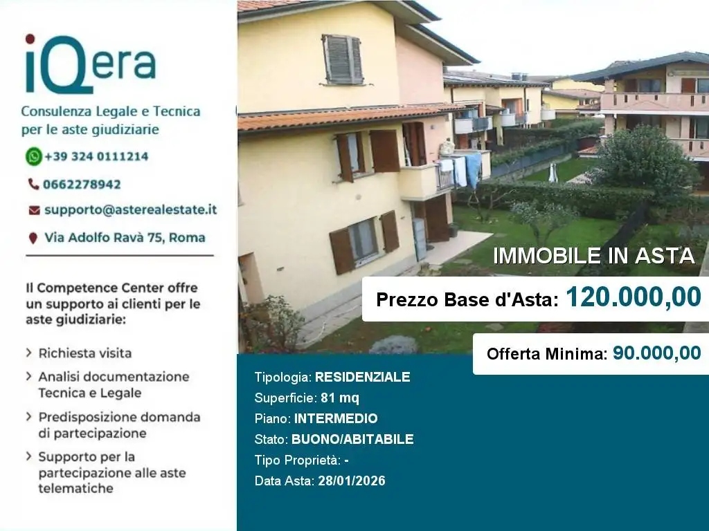 Appartamento in asta a Truccazzano