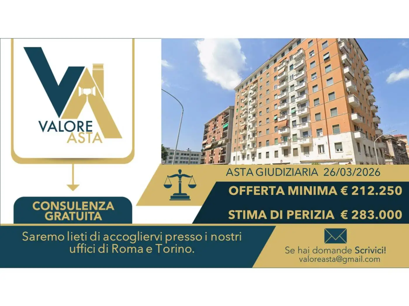 Appartamento in asta a Roma