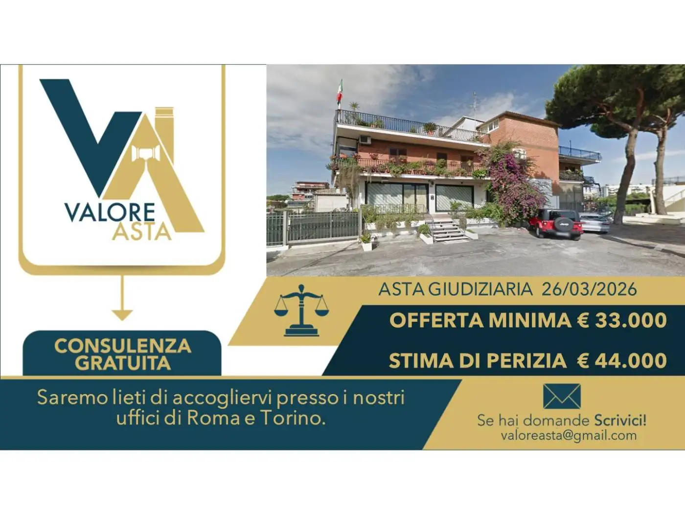 Appartamento in asta a Roma