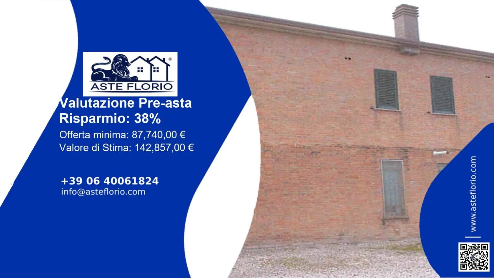 Appartamento in asta a Jolanda di Savoia