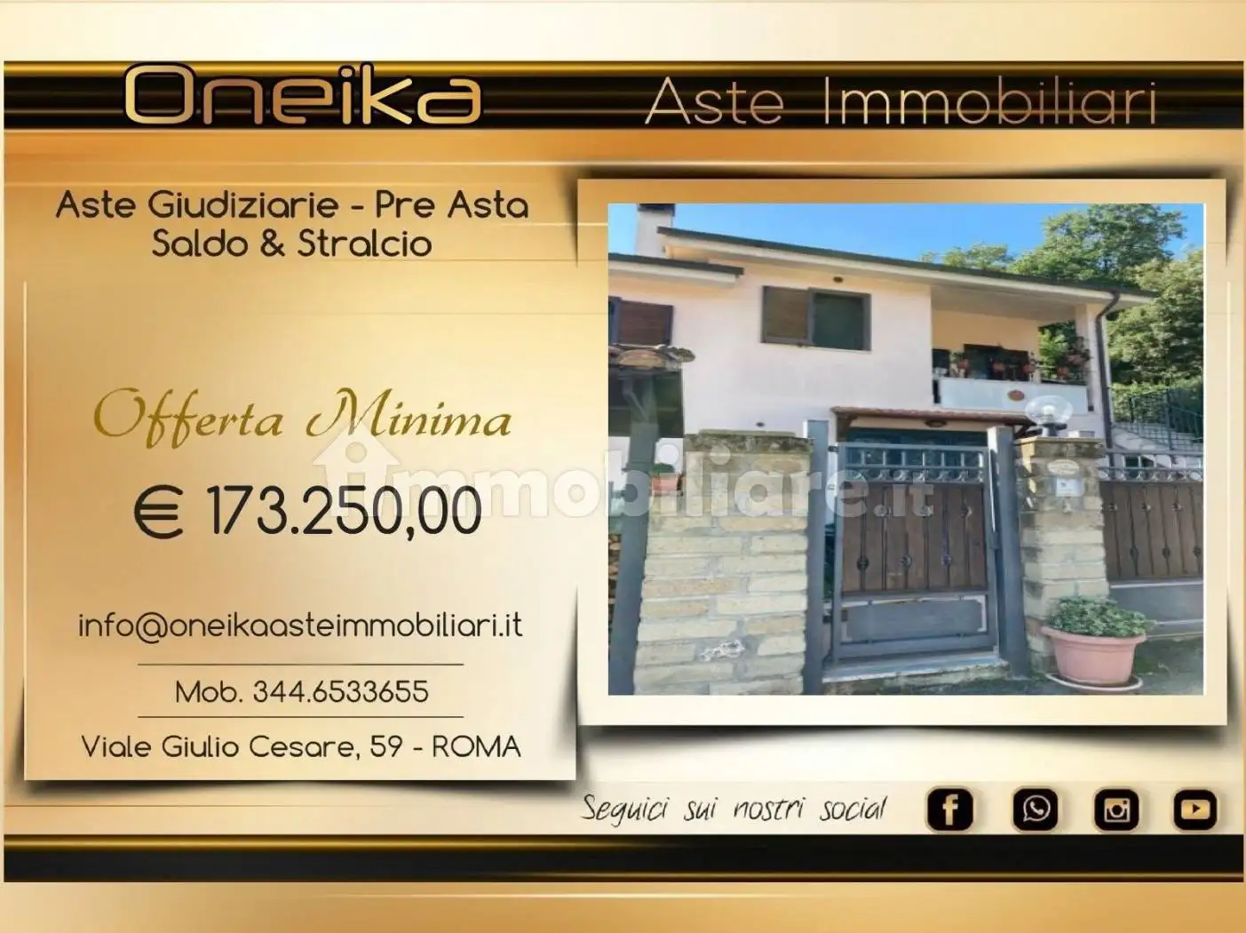 Villa in asta a Fiumicino