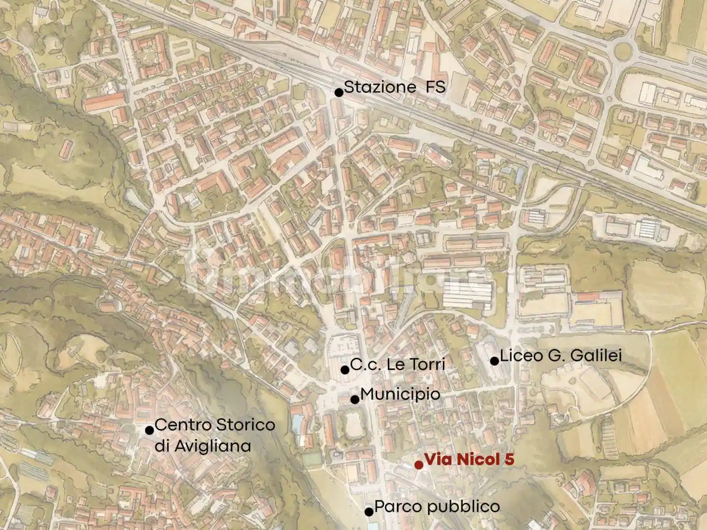 Trilocale via Giovanni Battista Nicol 5/2, Centro, Avigliana - foto 2