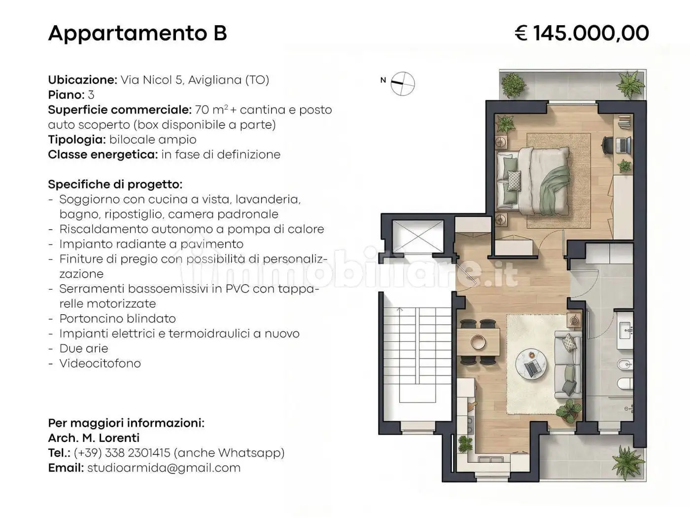 Appartamento in vendita a Avigliana