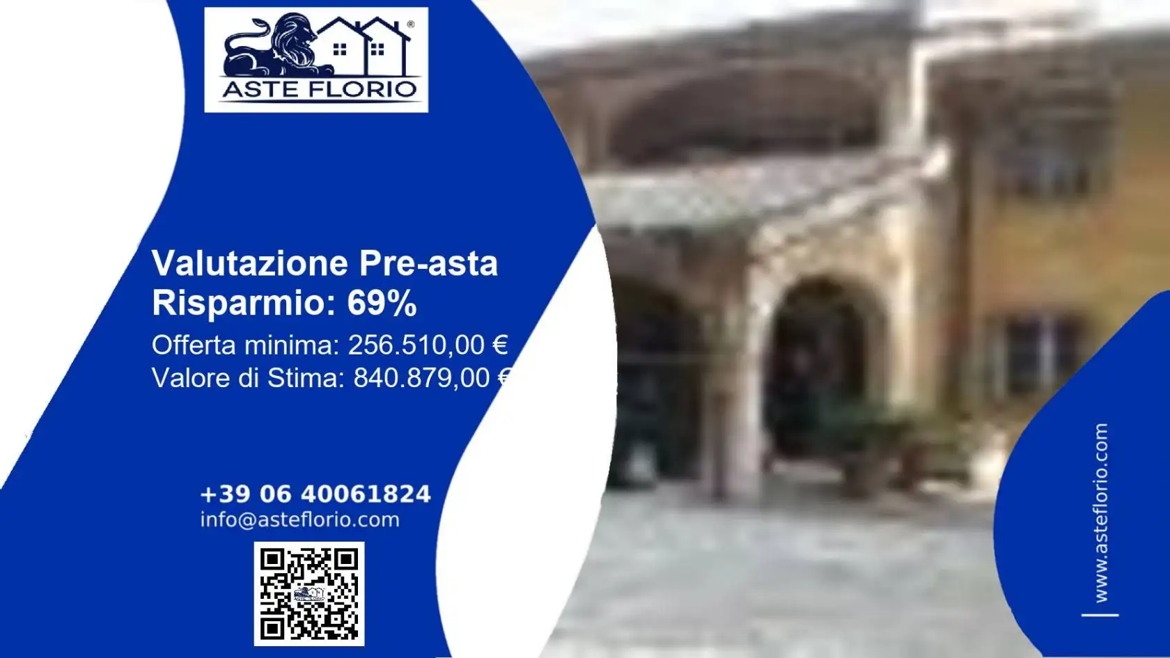 Villa in asta a Campoli Appennino