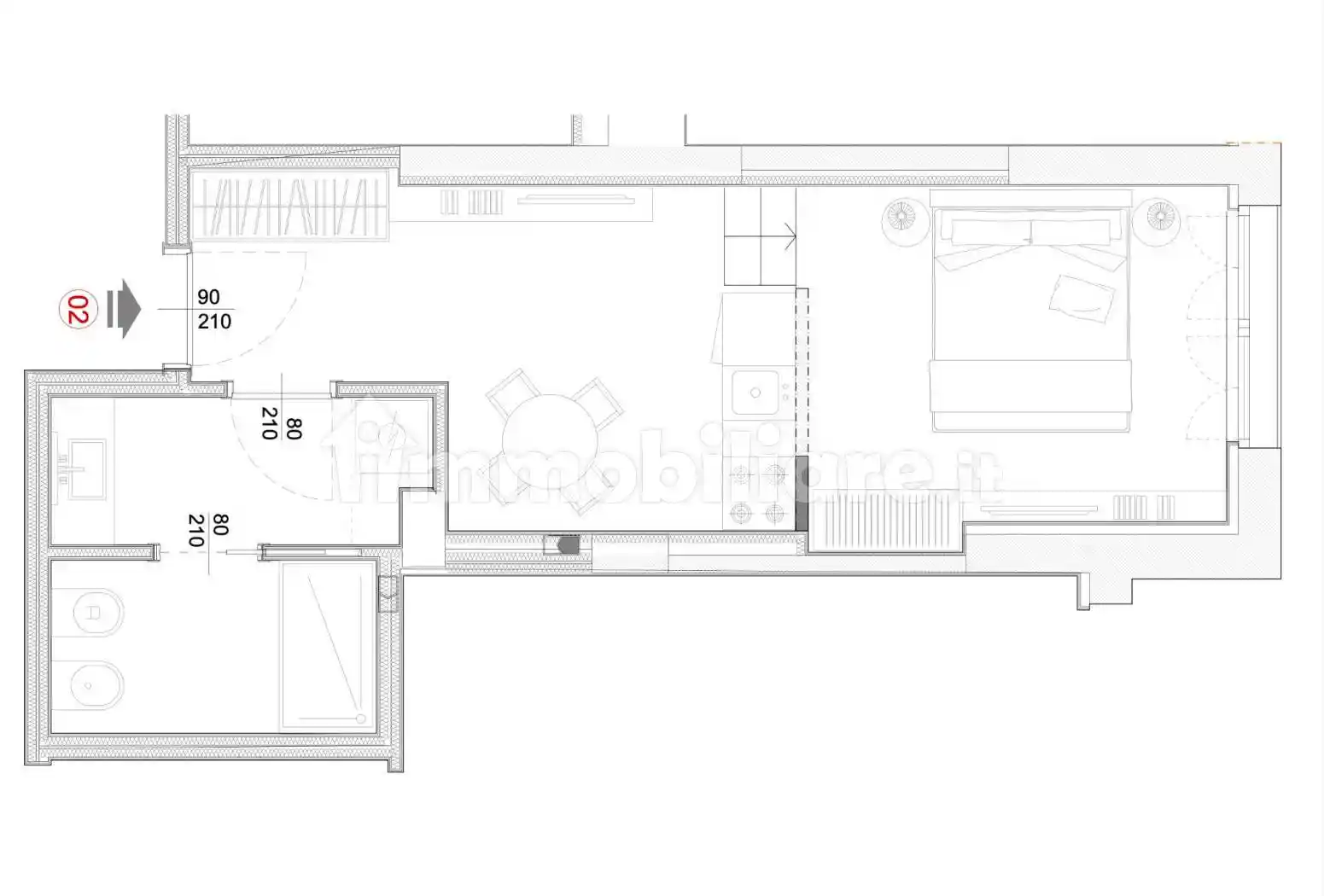 Monolocale via Tortona 18, Solari, Milano - foto 4