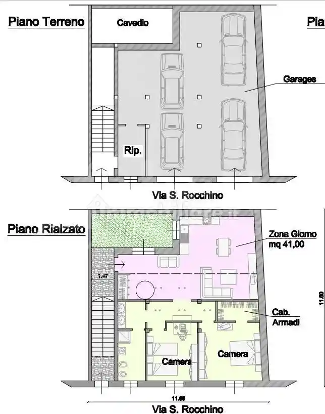 Terratetto unifamiliare via San Rocchino, 18, Via Taverna - Ospedale, Piacenza - foto 5