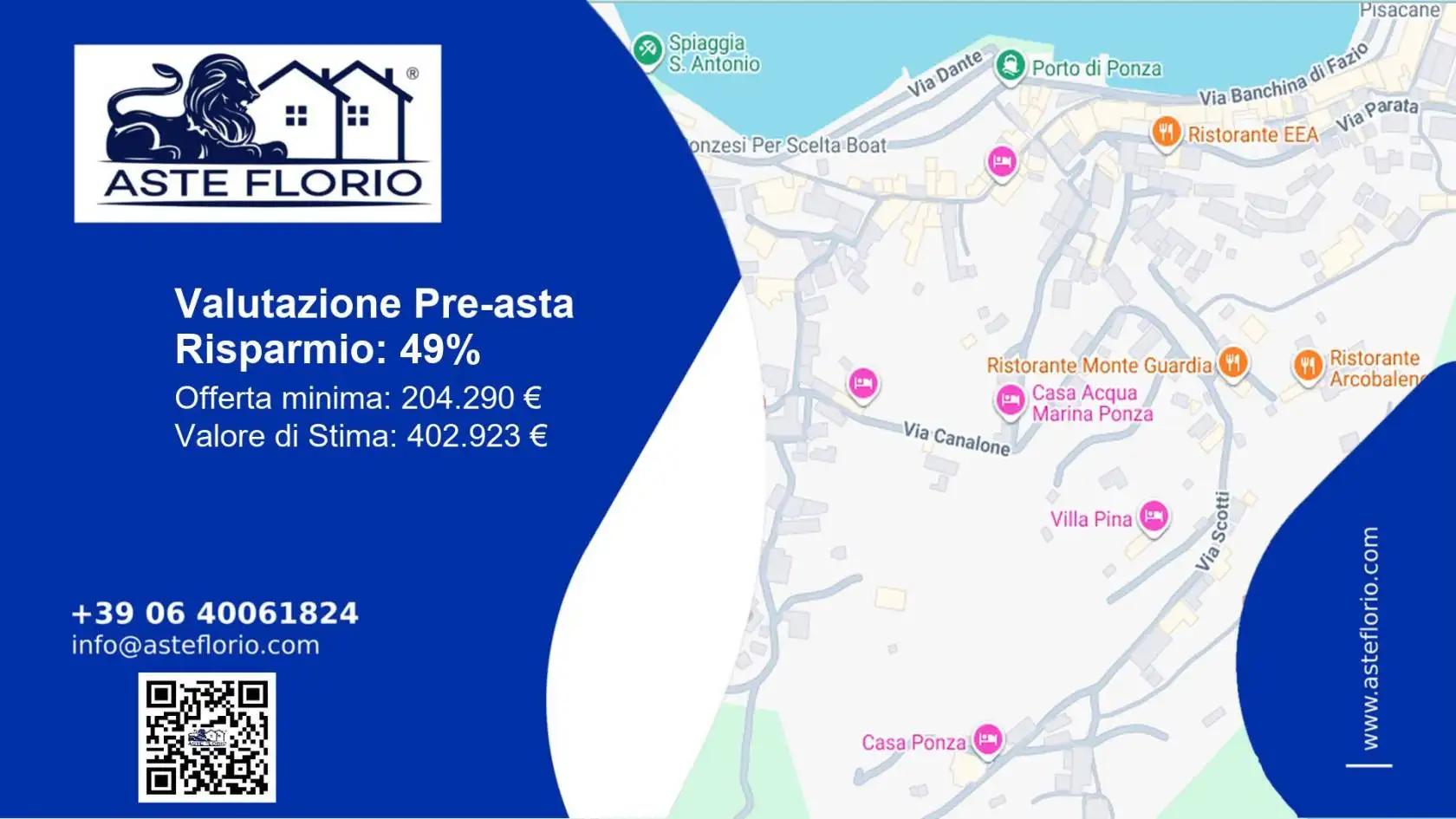 Appartamento in asta a Ponza