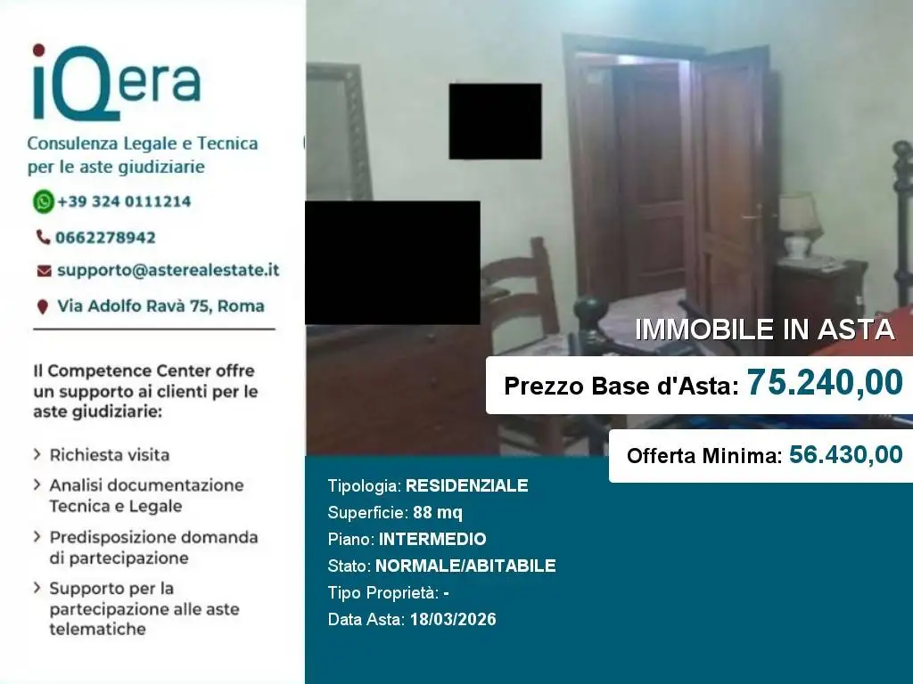 Appartamento in asta a Cerreto Guidi