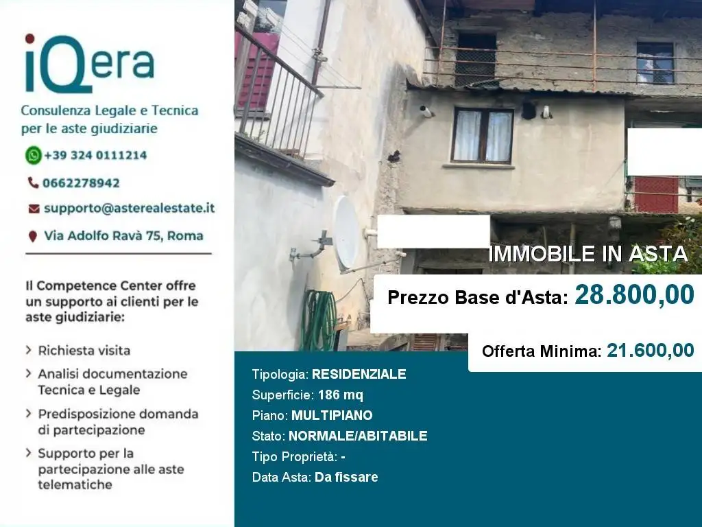 Appartamento in asta a Vogogna