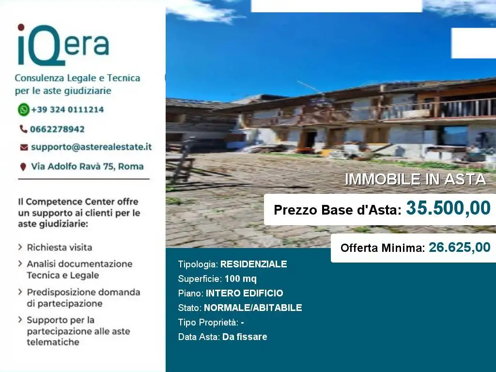 Appartamento in asta a Montescheno