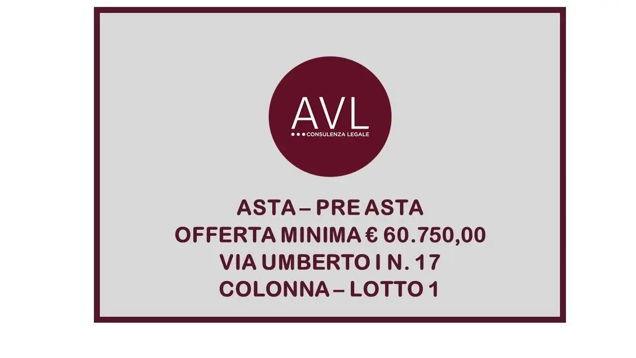 Appartamento in asta a Colonna