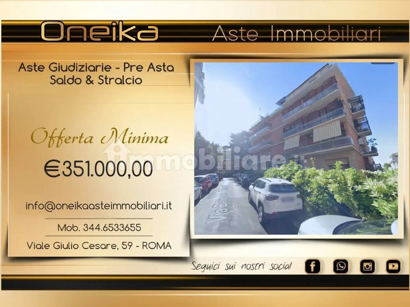 Appartamento in asta a Roma