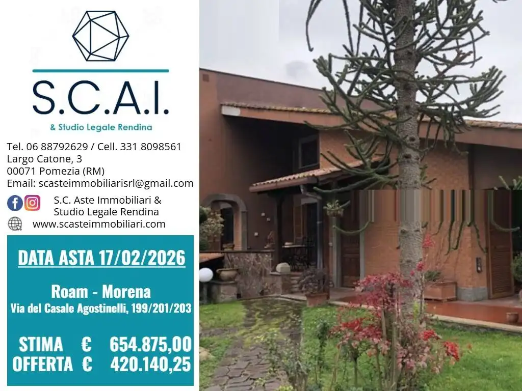 Villa in asta a Roma