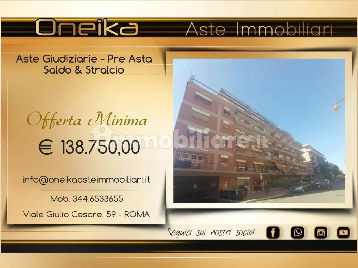 Appartamento in asta a Ciampino