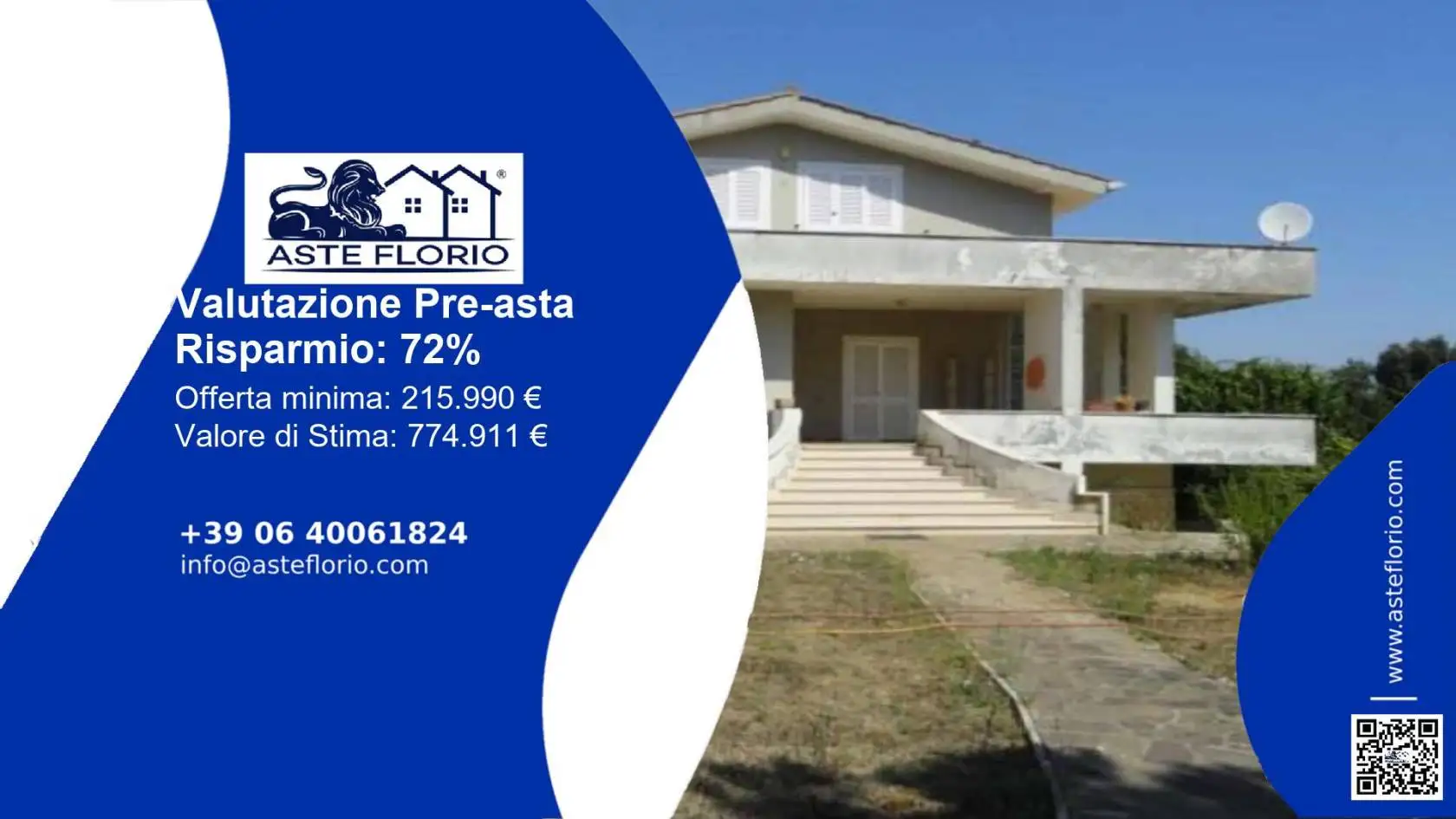 Villa in asta a Anzio