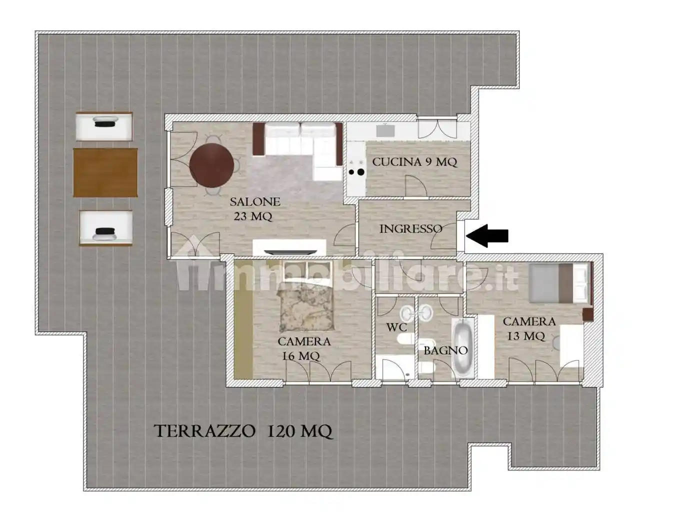 Attico piazza Gregorio Ronca 36, Ostia Levante, Roma - foto 4