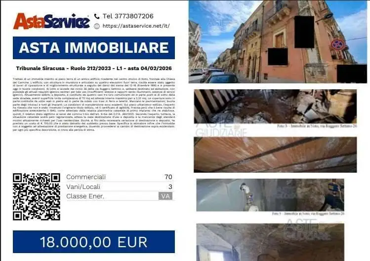 Casa indipendente in asta a Noto