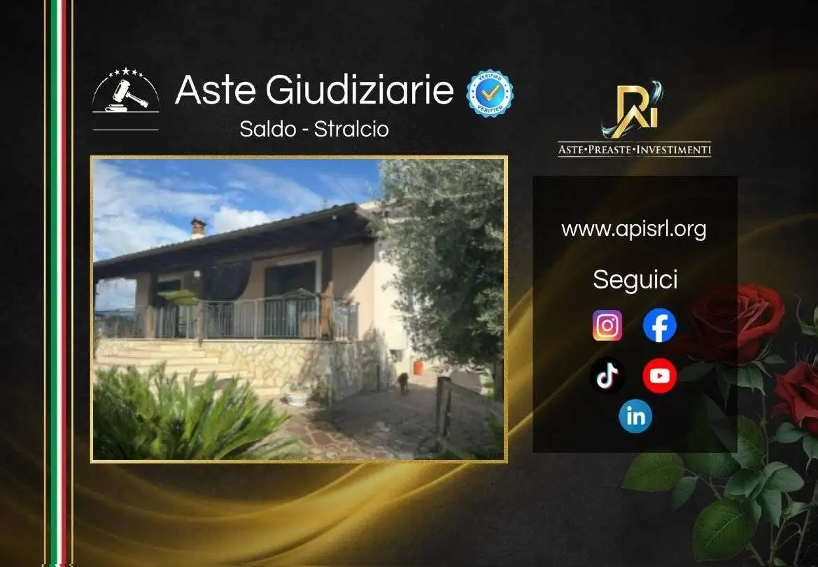 Villa in asta a Cisterna di Latina