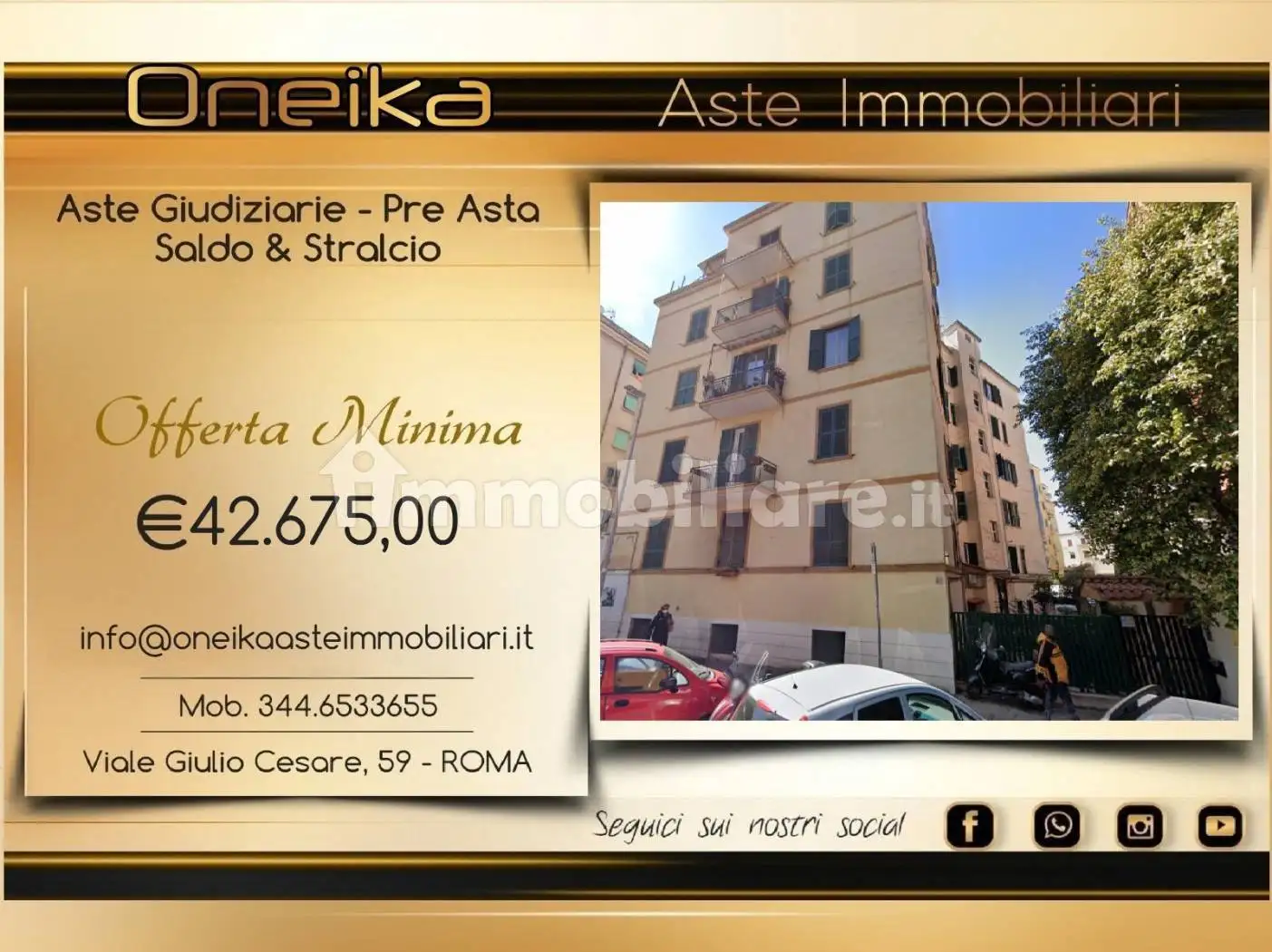 Appartamento in asta a Roma