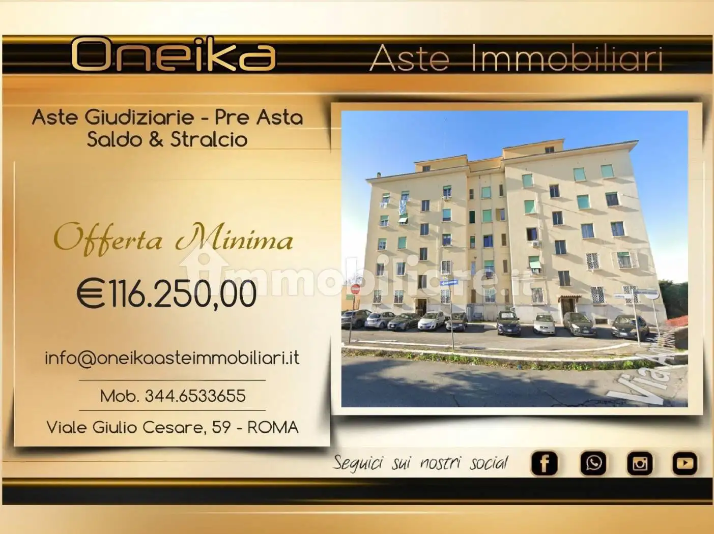 Appartamento in asta a Roma