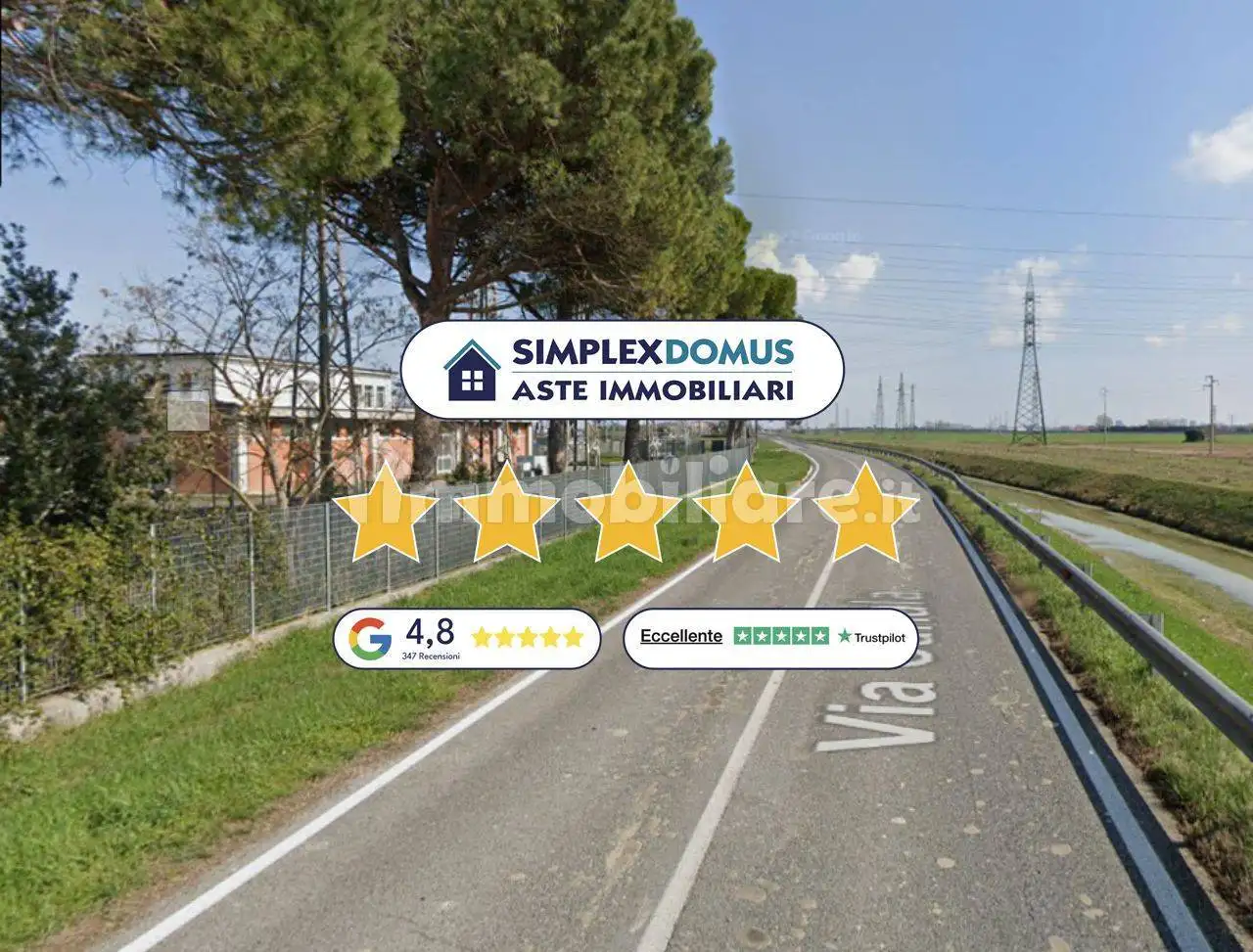 Villa in asta a Ravenna