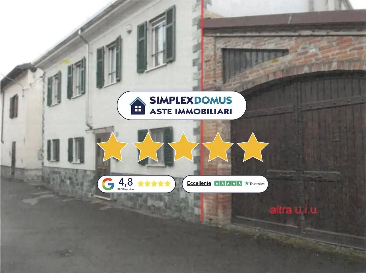 Villa in asta a Alessandria