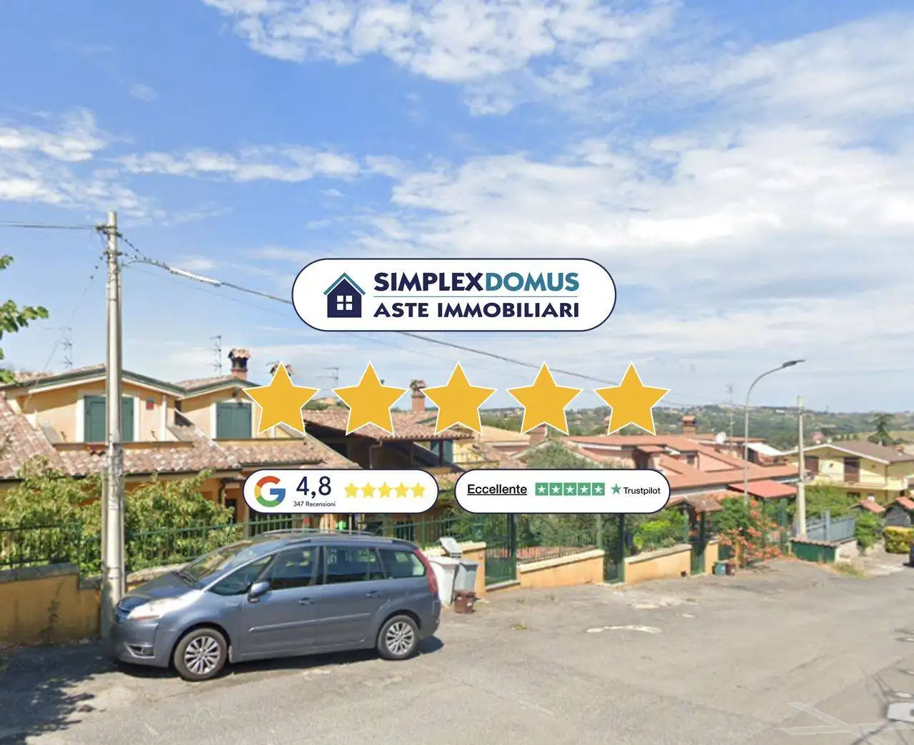 Villa in asta a Guidonia Montecelio