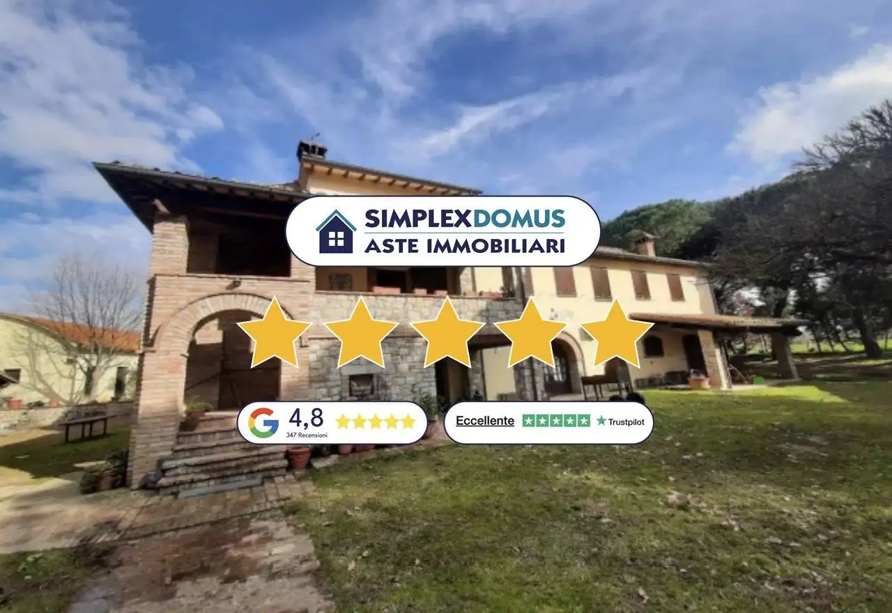 Villa in asta a Castiglione del Lago