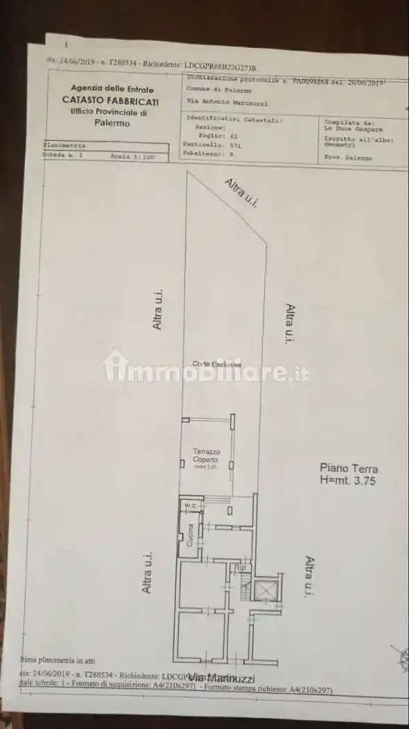Appartamento in vendita a Palermo
