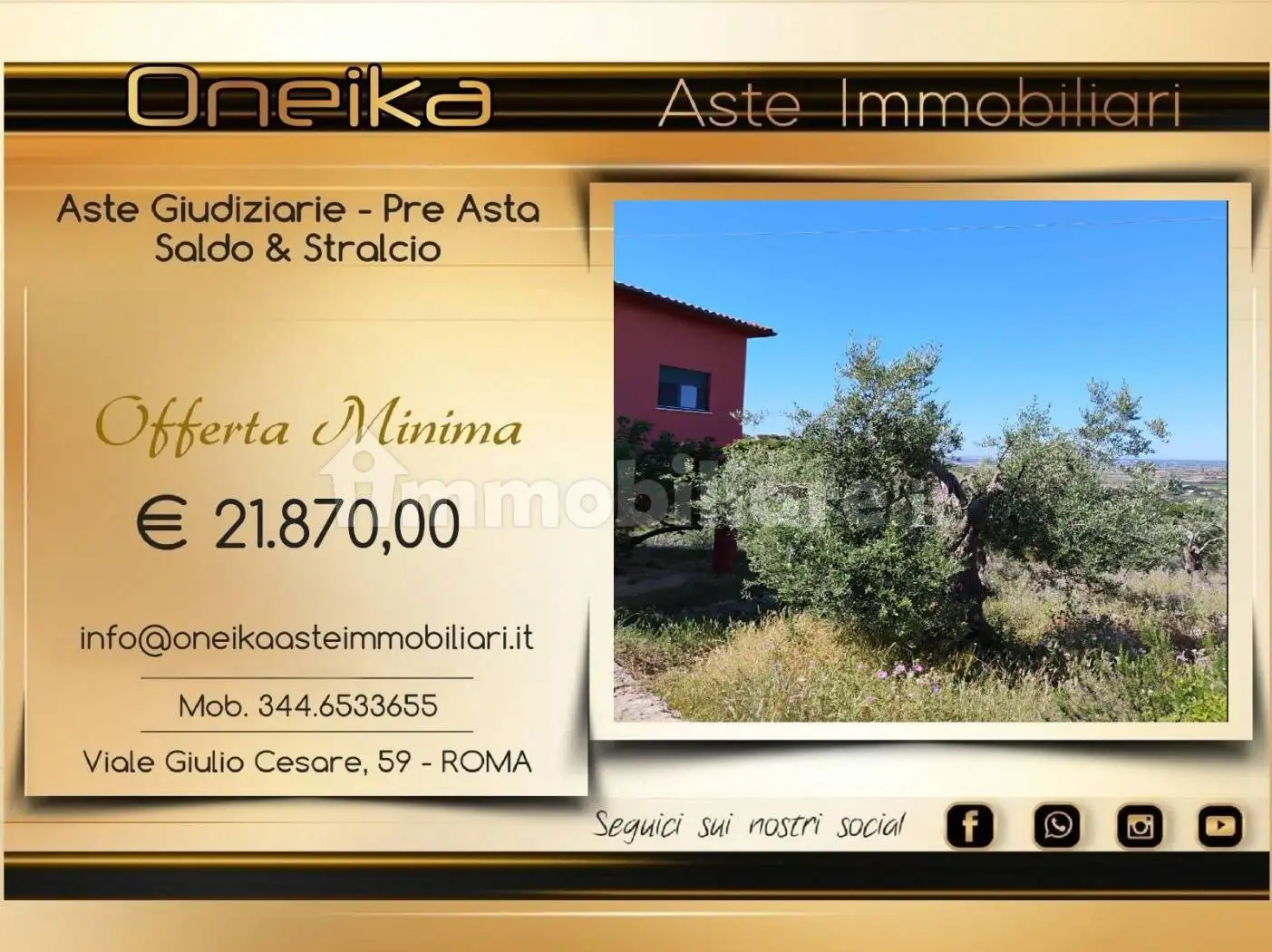 Casa indipendente in asta a Sonnino