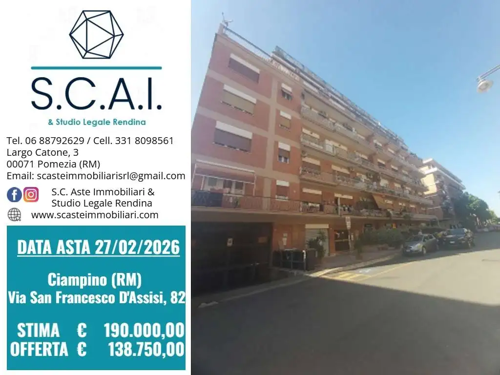 Appartamento in asta a Ciampino