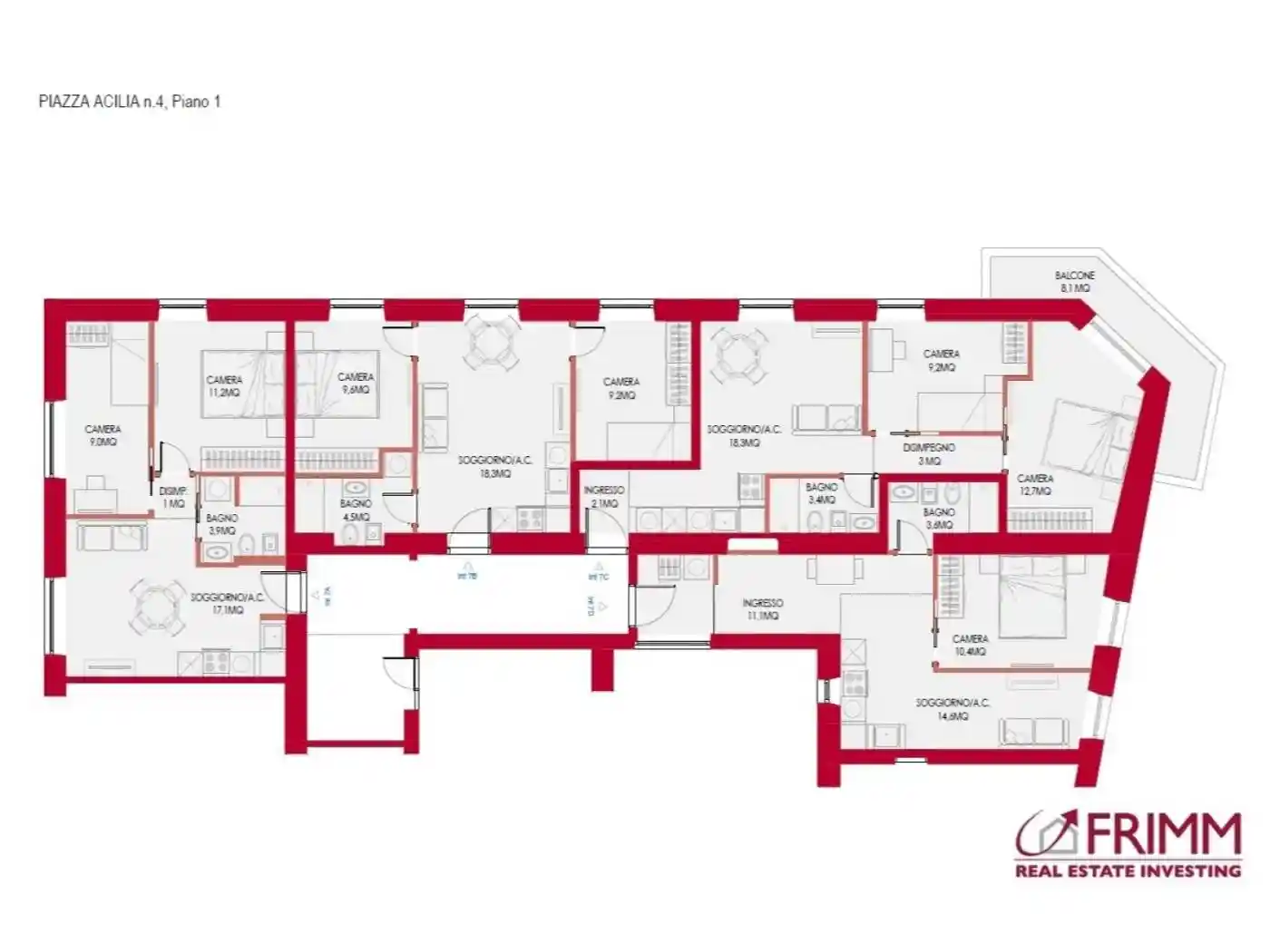 Trilocale piazza Acilia 4, Africano - Villa Chigi, Roma - foto 3