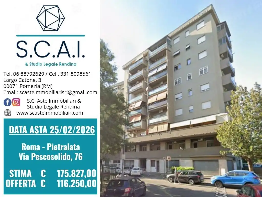 Appartamento in asta a Roma