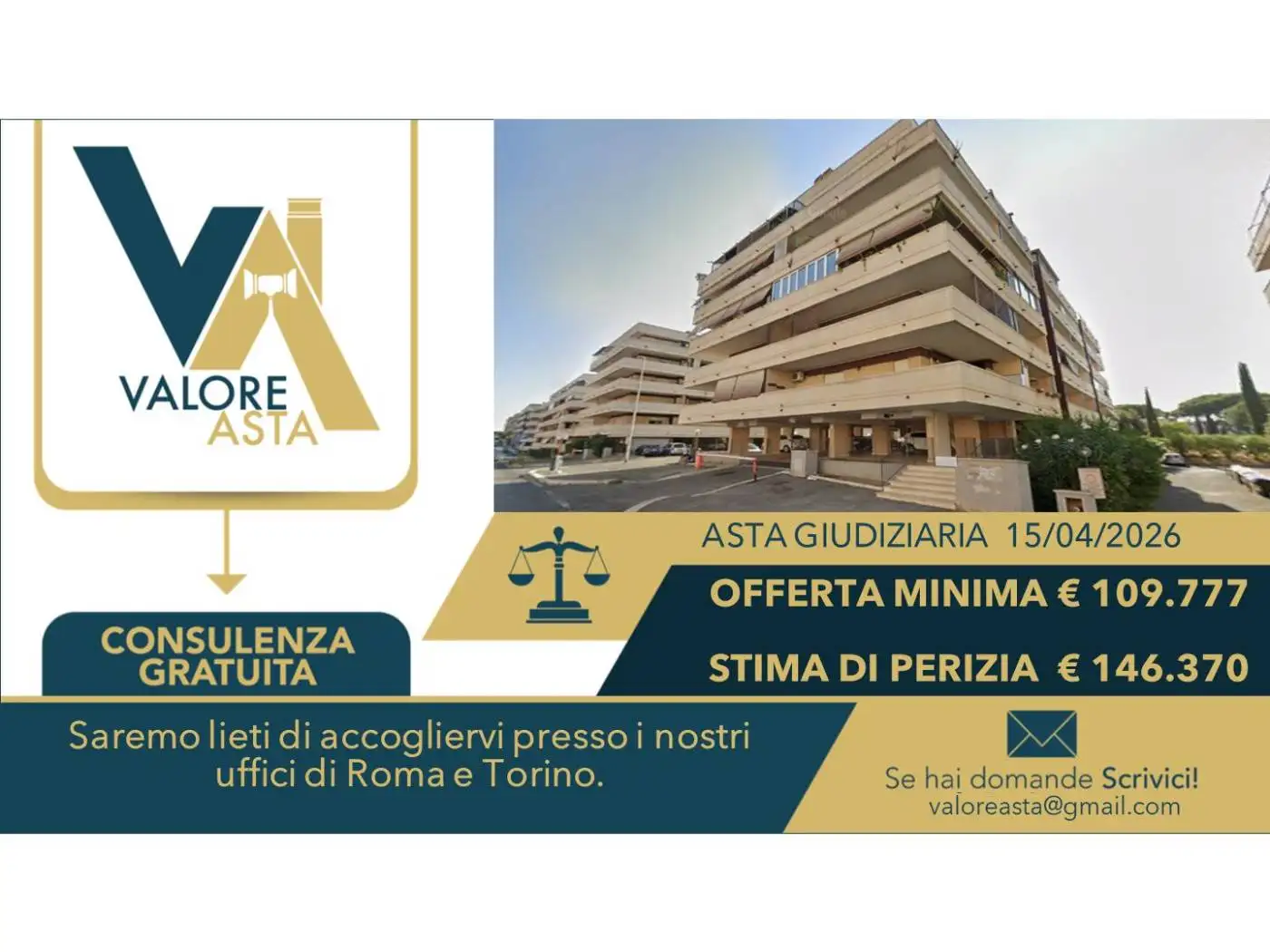 Appartamento in asta a Roma