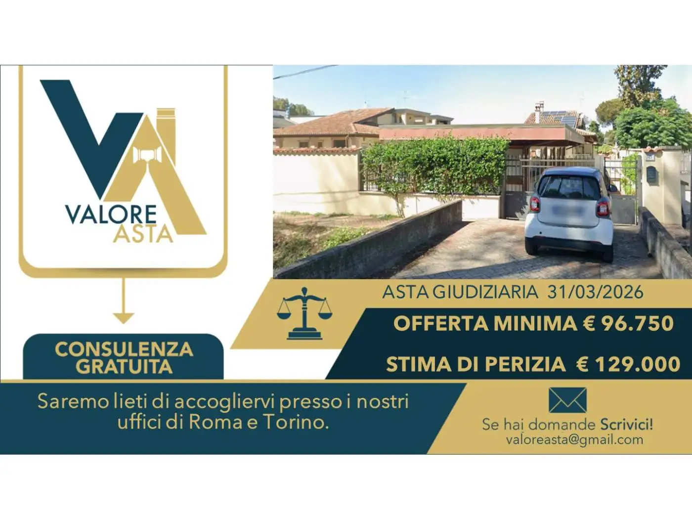 Appartamento in asta a Roma