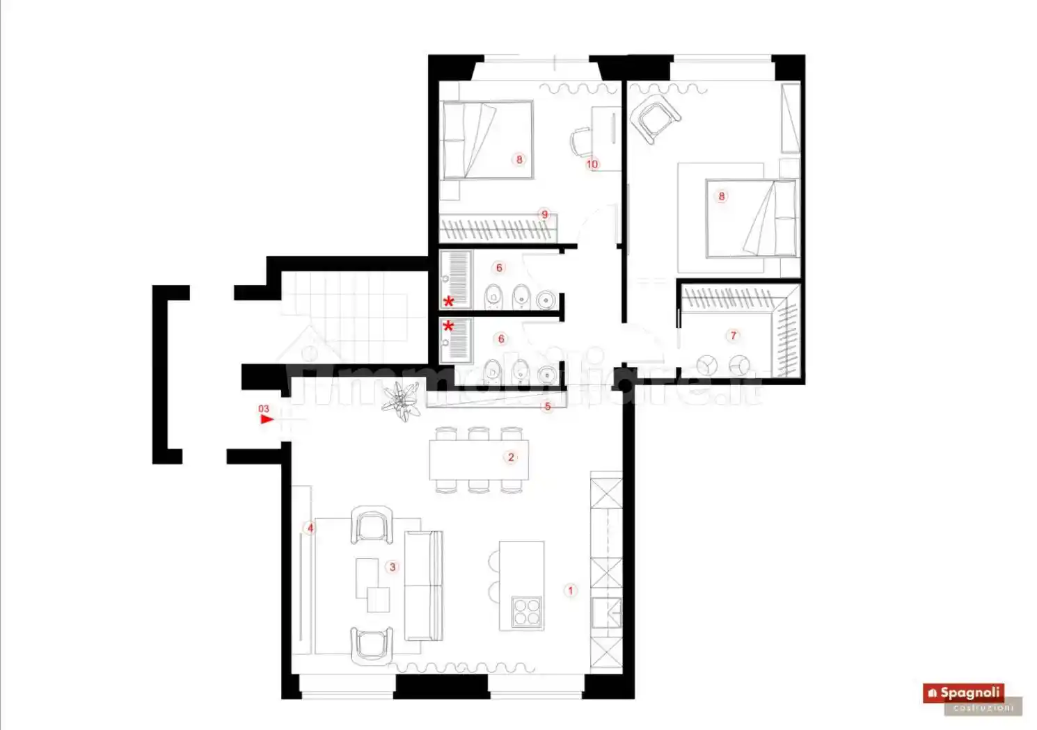 Appartamento in vendita a Borgo San Lorenzo