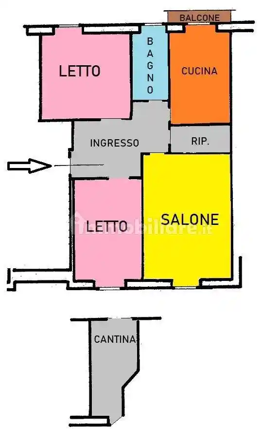 Trilocale via Bartolomeo Colleoni 2, Casal Bertone, Roma - foto 4