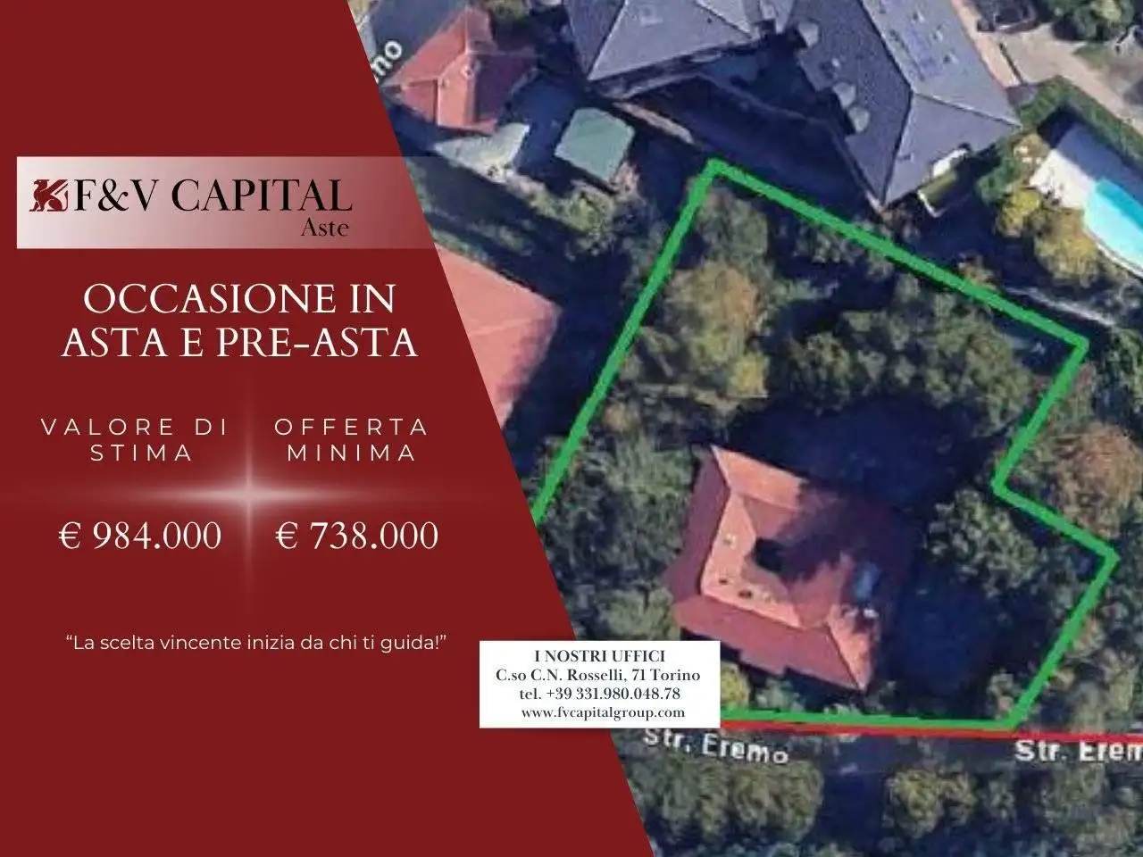 Villa in asta a Pecetto Torinese