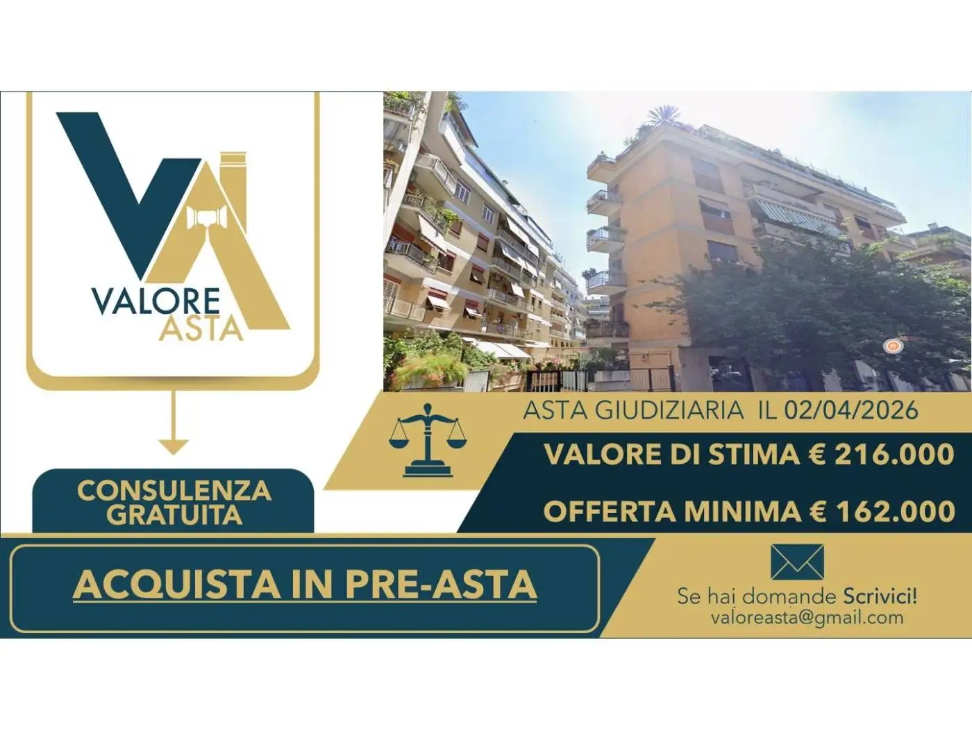 Appartamento in asta a Roma