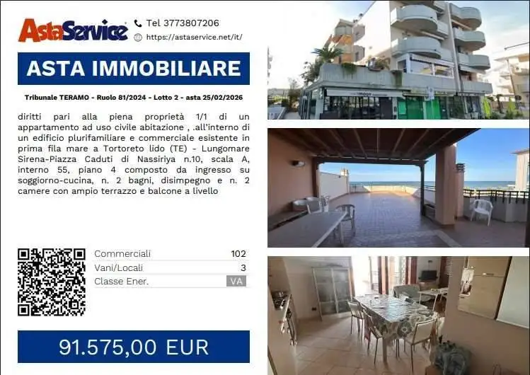 Appartamento in vendita a Tortoreto